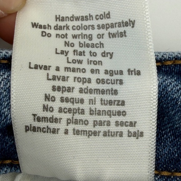 Judy Blue Relaxed Fit Jeans Sunflower Embroidery Distressed Raw Hem Size 5 27 - Picture 8 of 11